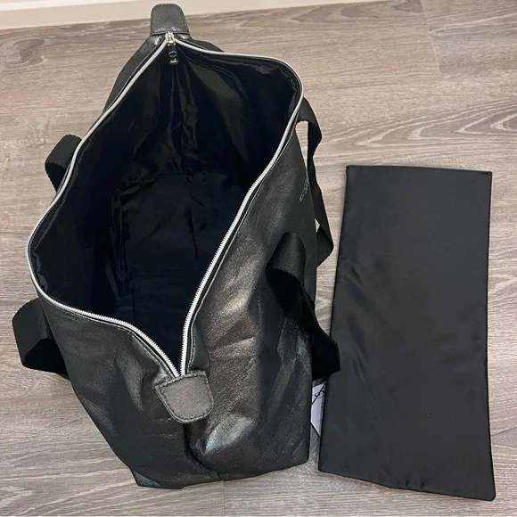 Coach Fragrance Tote Bag |  Metallic Silver Black | Overnight bag or Travel - Picture 2 of 7